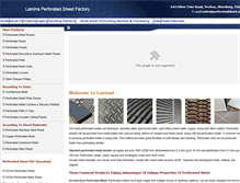 Tablet Screenshot of perforatedsheet.net